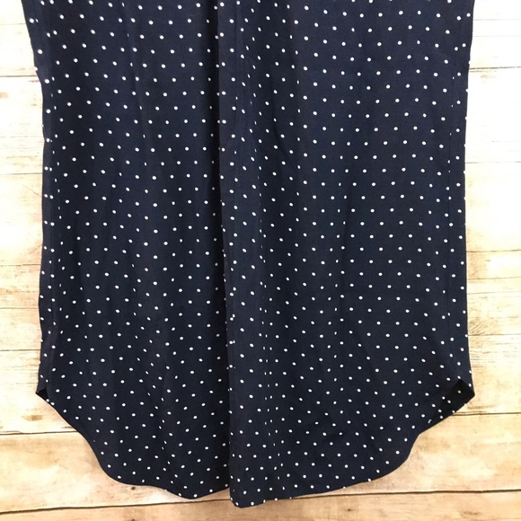 Madewell Layout Navy Polka Dot Tunic Dress - Picture 8 of 10